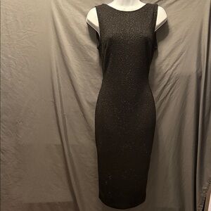 Windsor Black Textured Midi Dress